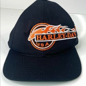 Vintage Harley Davidson SnapBack Hat ANNCO Embroidered Logo Officially Licensed